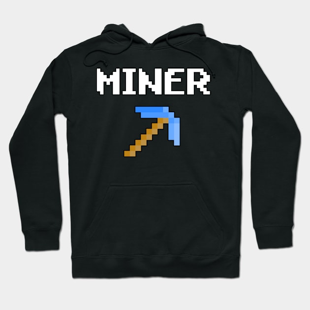 diamond pickaxe miner Hoodie by Mamon